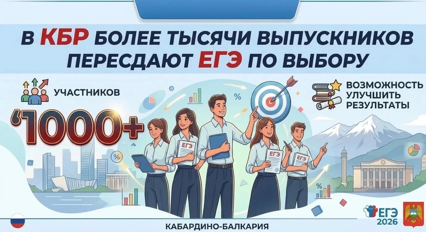 В Кабардино-Балкарии более тысячи выпускников пересдают ЕГЭ по выбору